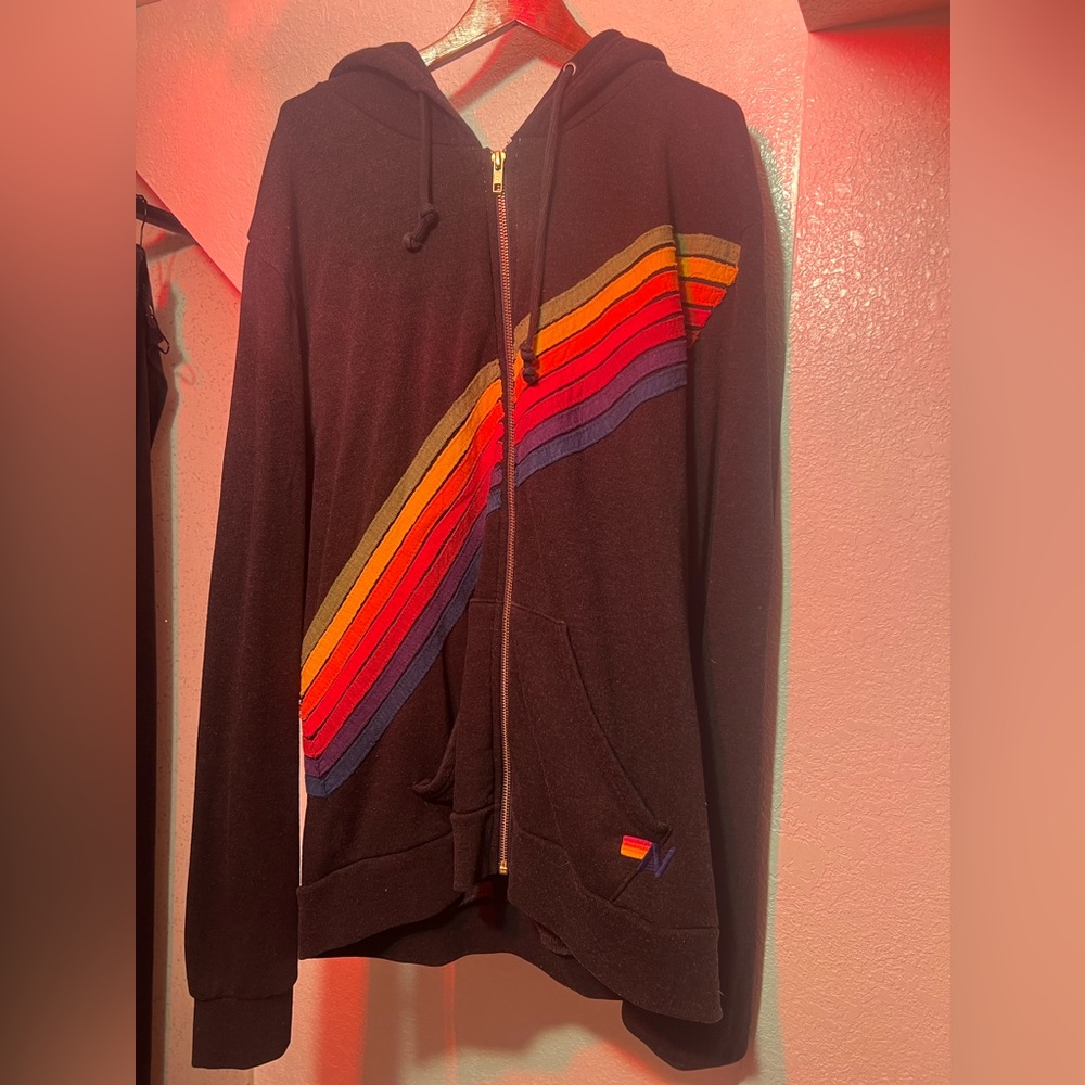 Aviator Nation Disco 7 Stripe Hoodie